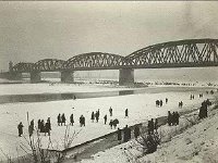 Savski most, zima 1929, jedna od najhladnijih zima XX. stoljeća u Zagrebu